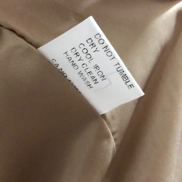 Pink Martini Ruffle Collar Camel Peacoat - Picture 5 of 7